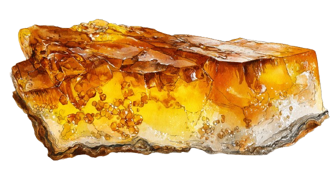 Amber crystal - Warmth & Purification