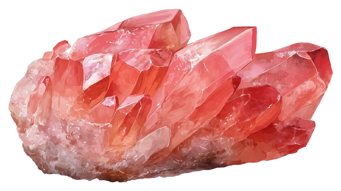 Strawberry Quartz crystal - Love & Joy