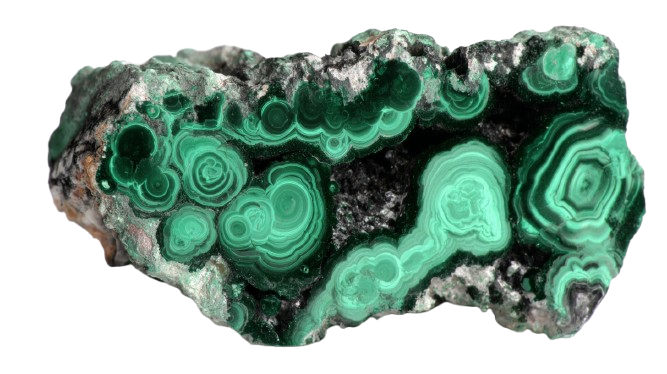 Malachite crystal - Transformation & Growth