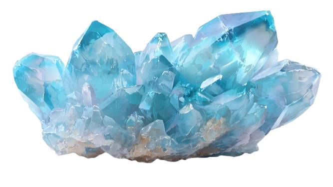 Aquamarine crystal - Calm & Courage