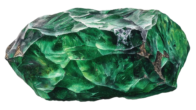Emerald crystal - Love & Wisdom