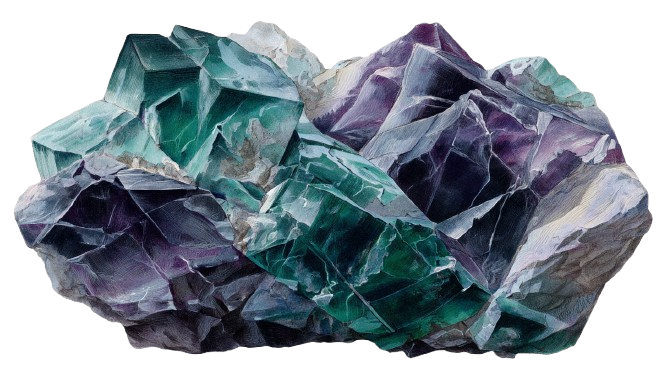 Fluorite crystal - Focus & Organization