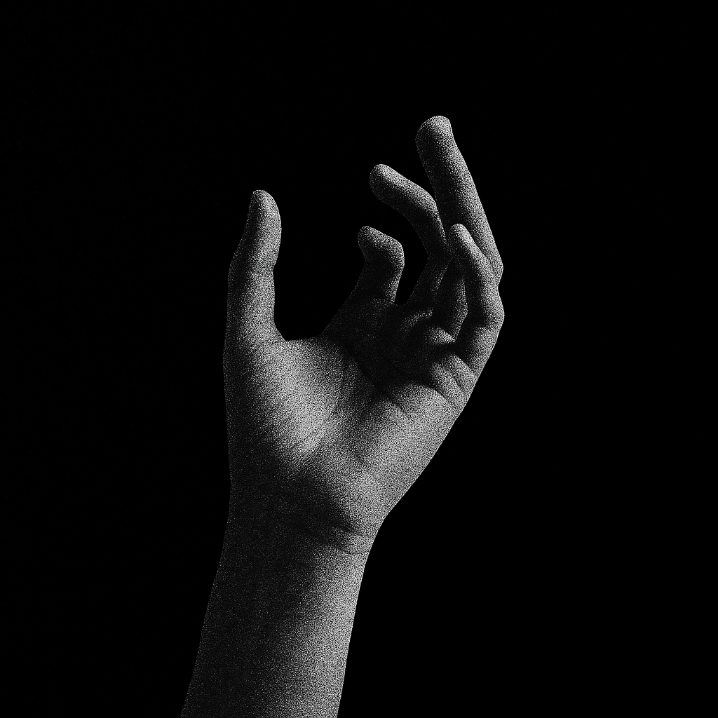 Hand symbol representing modern algorithmic tools